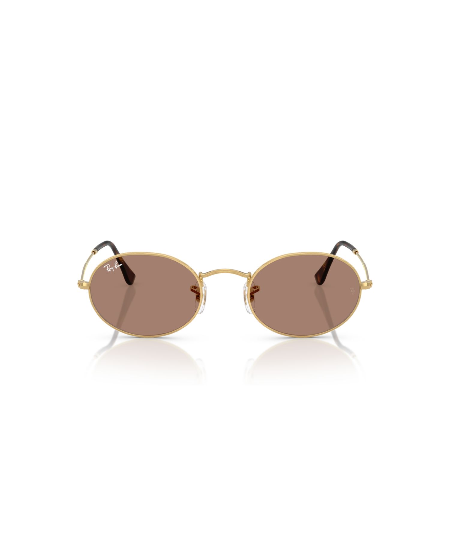 Unisex Oval Metal Chromance Sunglasses, RB3547