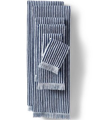 Cotton Yarn-dyed Stripe Bath Towel Set, 6 Piece