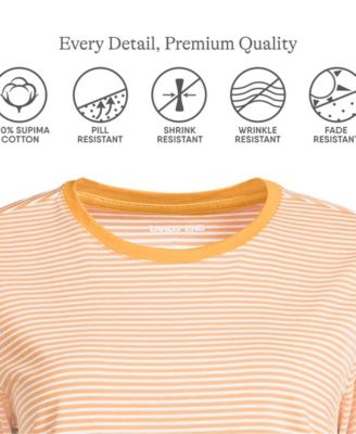 Plus Size 3/4 Sleeve Cotton Supima Tunic Top