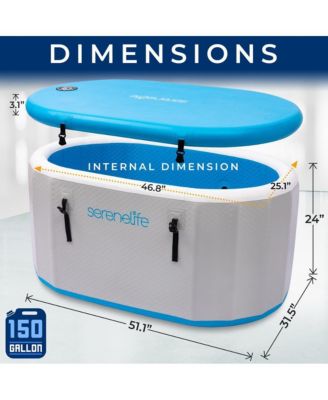 Inflatable Cold Plunge Tub - Oversized Ice Bath for Recovery & Therapy