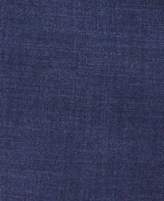 Men's Modern-Fit Blue Sharkskin Wool-Blend Suit Separate Jacket