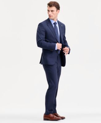 Ted By Ted Baker Mens Modern Fit Blue Sharkskin Wool Blend Suit Separates In Blue