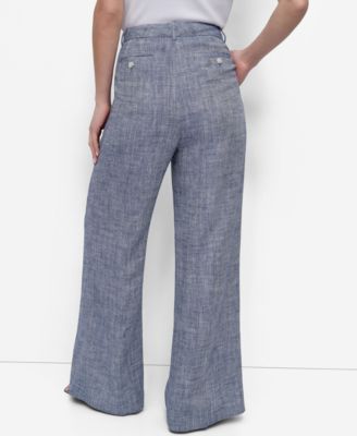 Petite High Rise Wide-Leg Pants