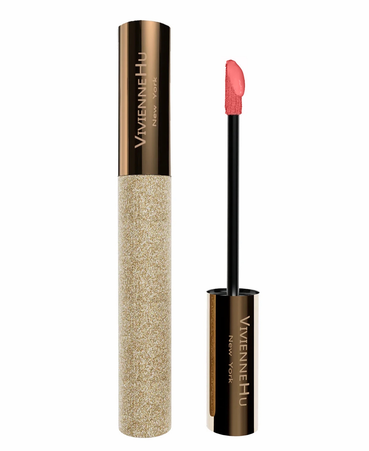 Vivienne Hu Goldsand Max Shine Lip Gloss, 0.15 Oz. In 604 Rose Magic