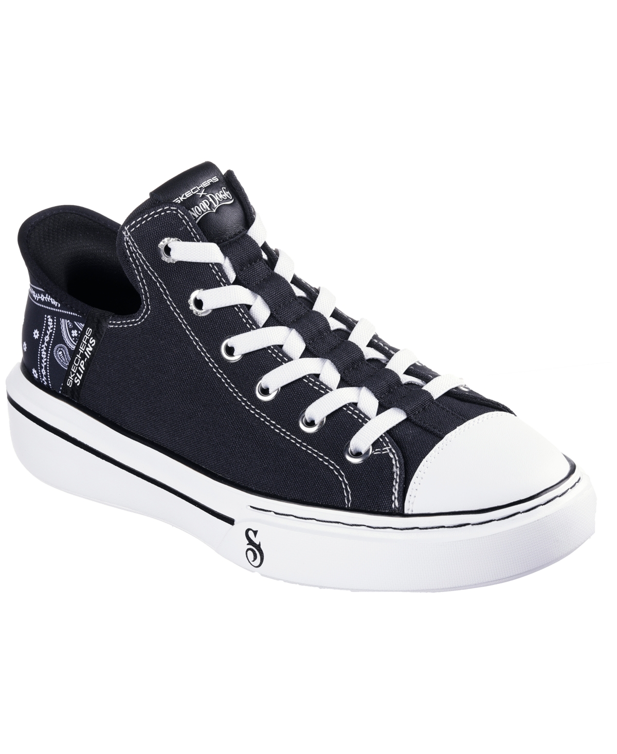 Men's Slip-ins Snoop Dogg: Snoop One - Og Canvas Casual Sneakers from Finish Line - Black