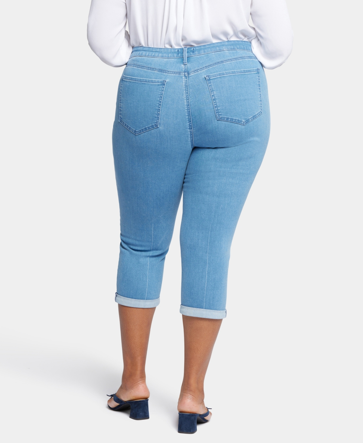Nydj Plus Size Chloe Skinny Capri Jeans In Debut