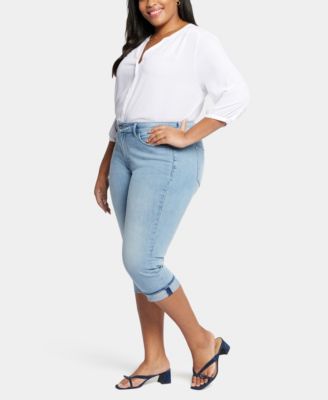 Plus Size Marilyn Crop Cuff Denim Jeans