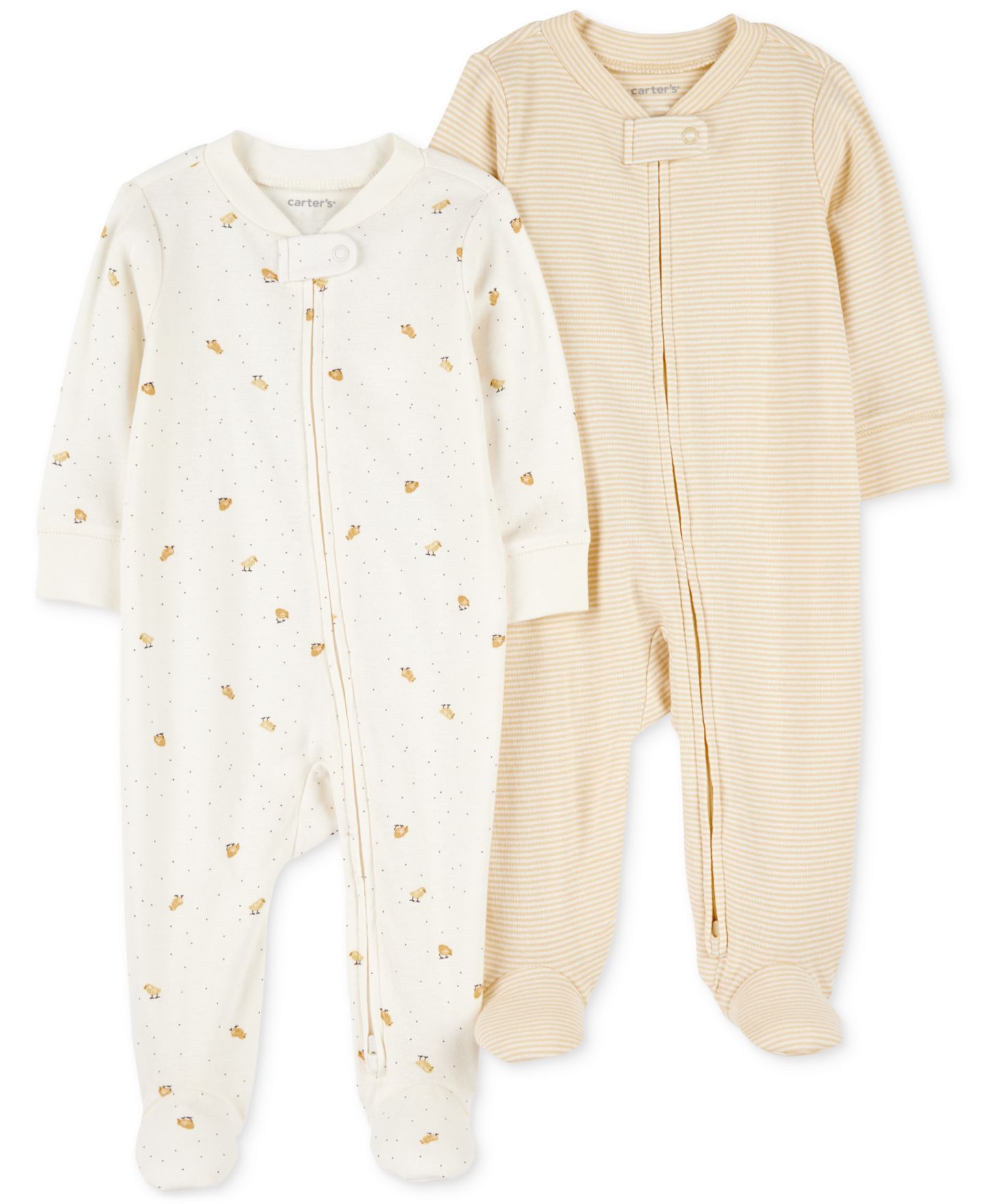 Carter's Baby 2-Pk. Cotton Sleep & Play, цвет: Жёлтый — фото 1