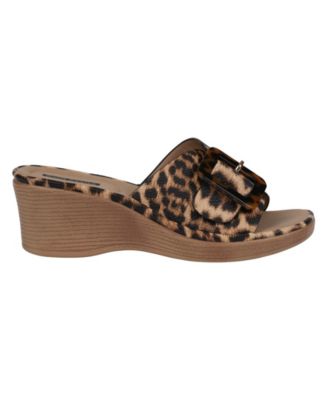 Women's Teri Buckle Wedge Sandals