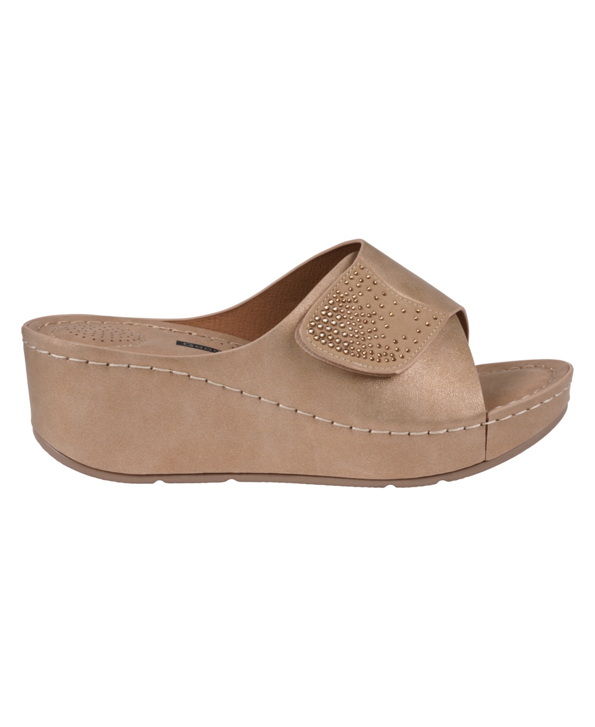 Gc Shoes Annora Wedge Sandal In Gold