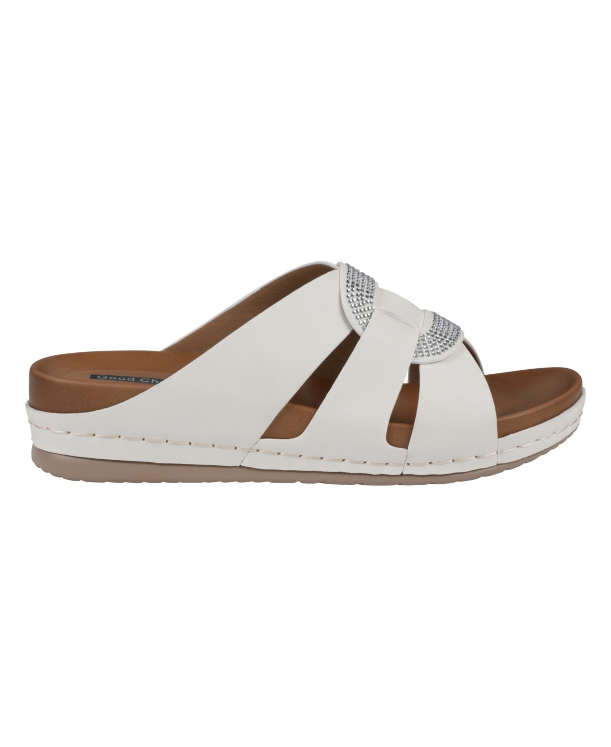 Gc Shoes Women's Betsy Embellished Wedge Sandals In White