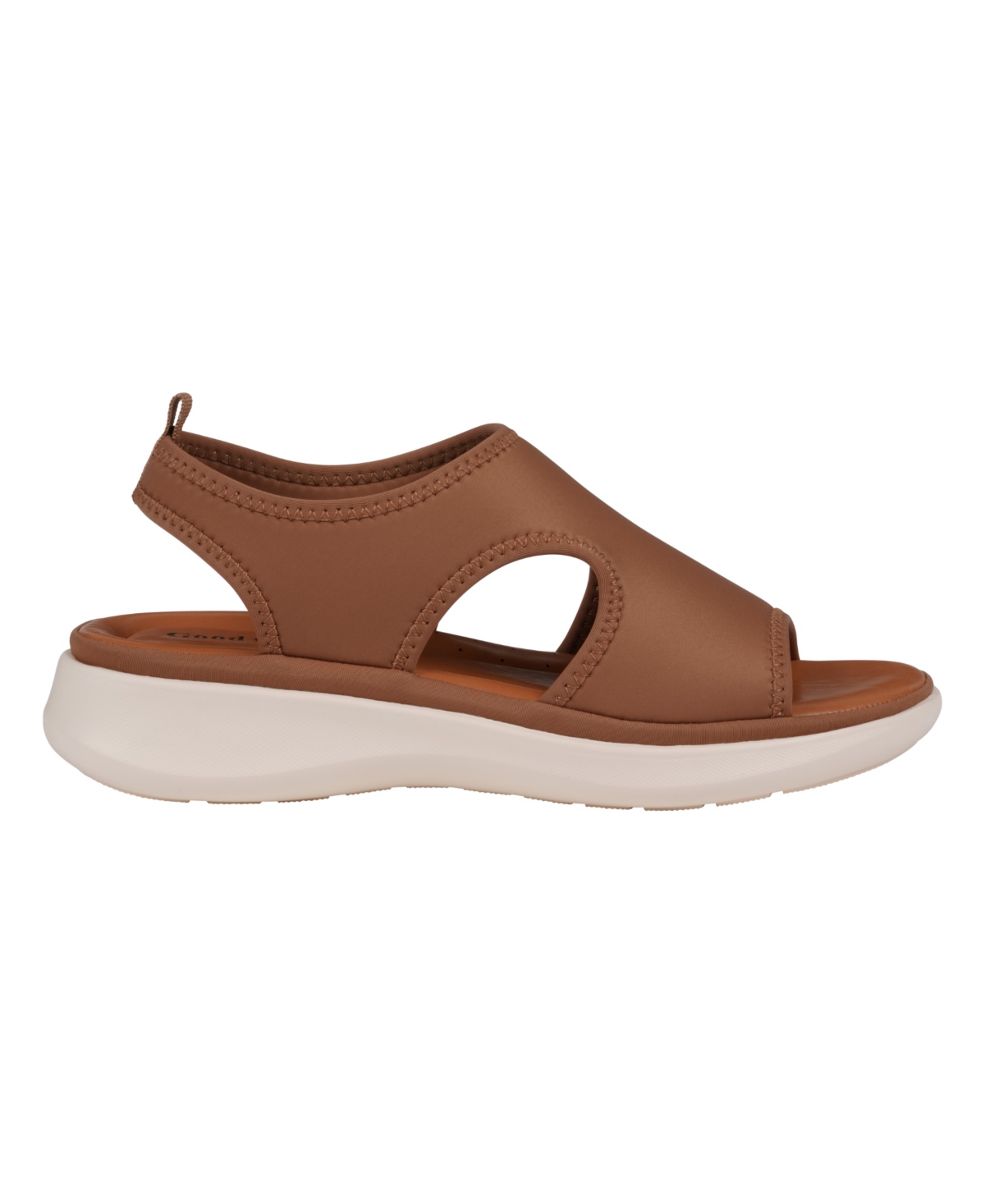 Gc Shoes Women's Romy Stretch Lycra Wedge Sandals In Brown