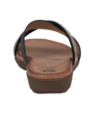 Women's Iris Embellished Asymmetrical Flat Sandals