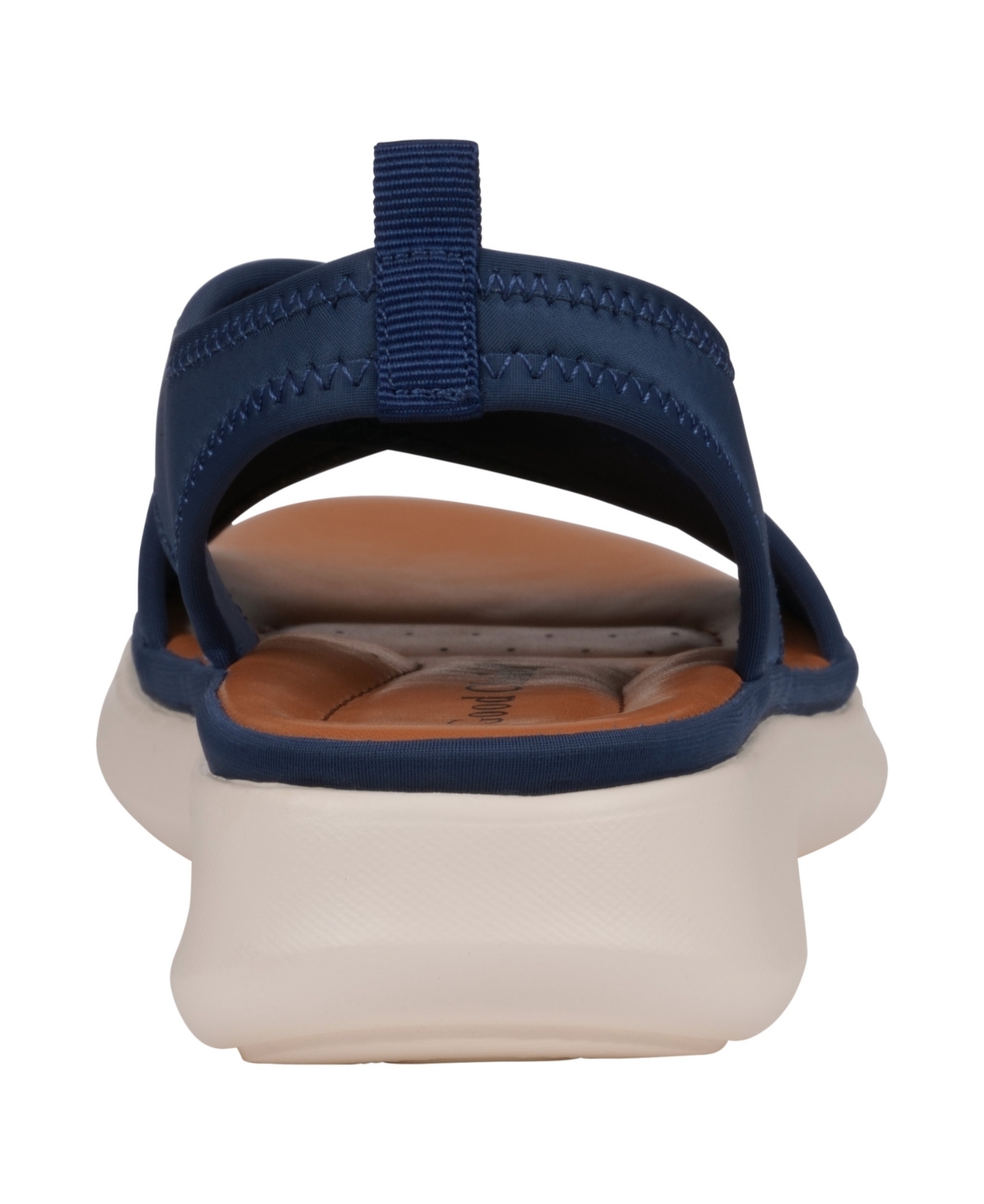 Gc Shoes Women's Nixie Stretch Lycra Wedge Sandals In Navy