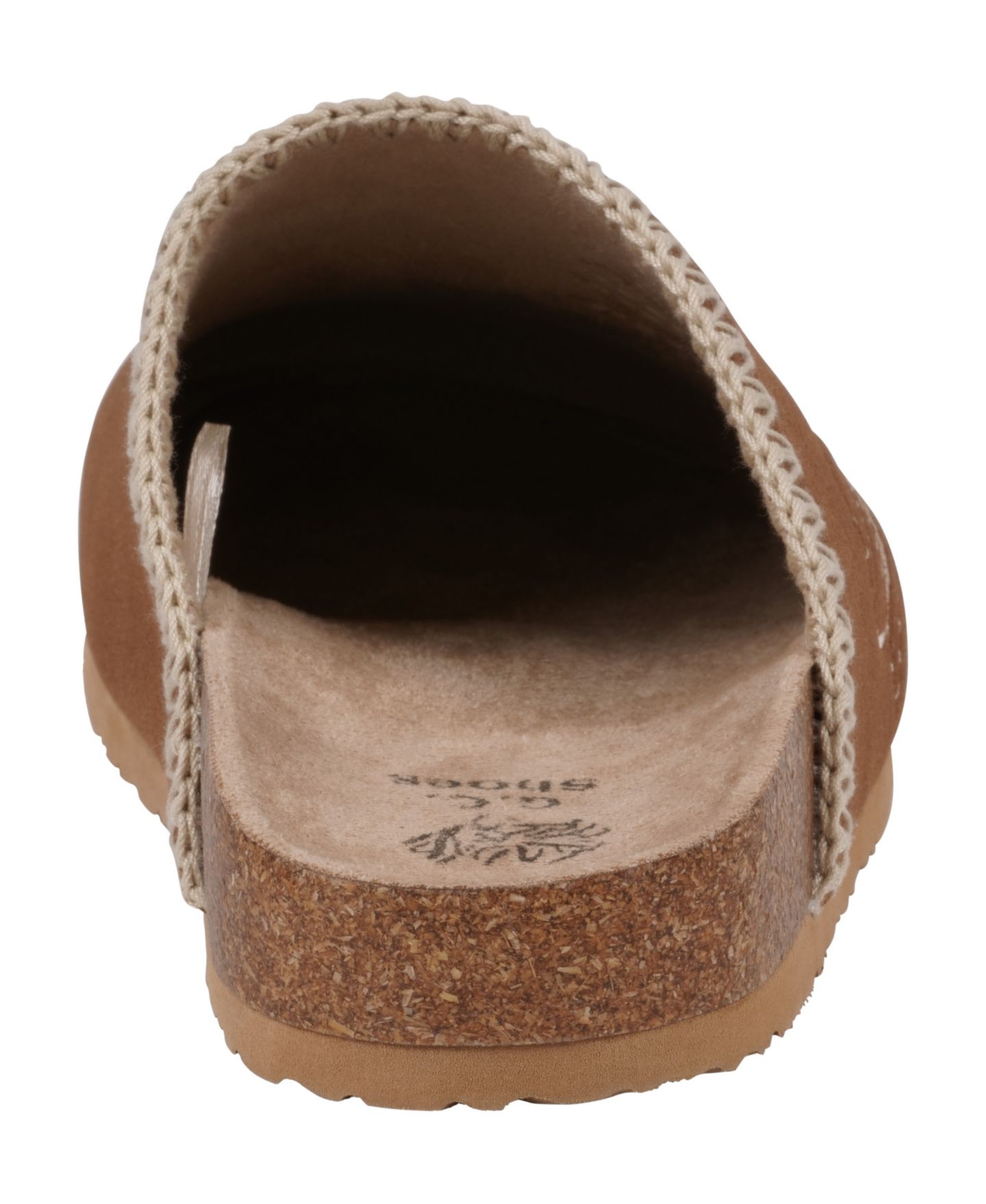 Женские сандалии GC Shoes Jamie Embroidered Slide Footbed, цвет: Коньячный — фото 3