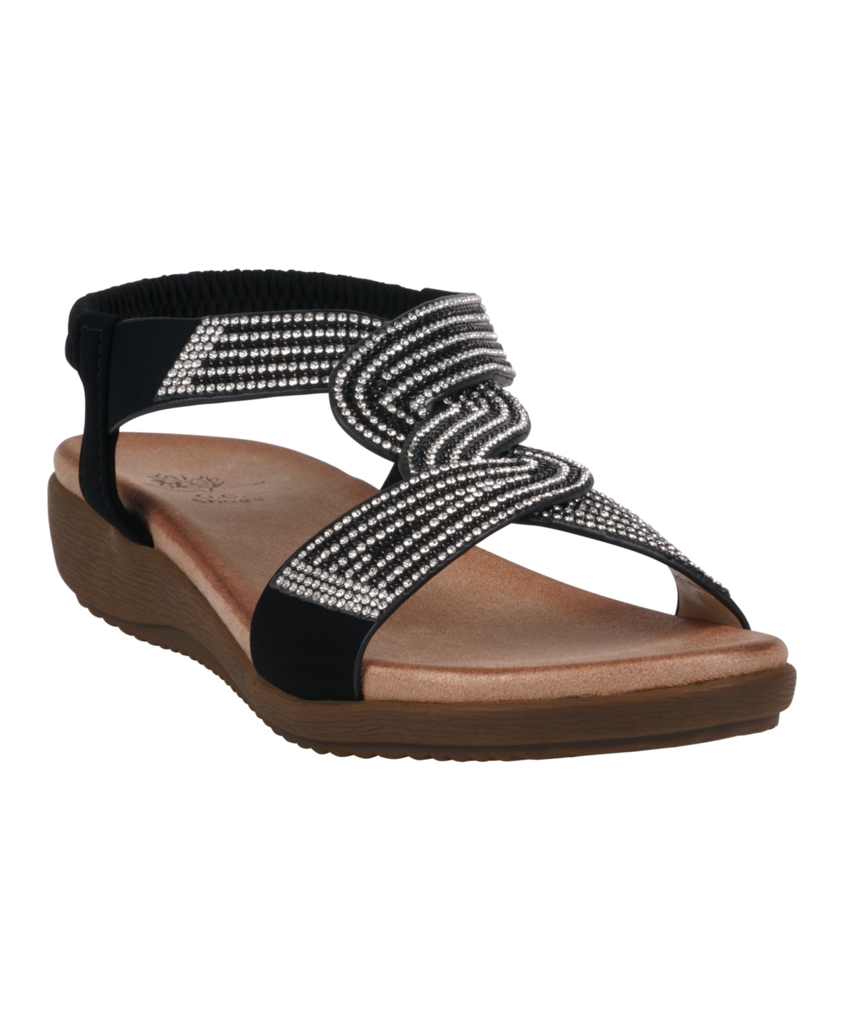 Women's Viana Embellished Flat Sandals - Silver