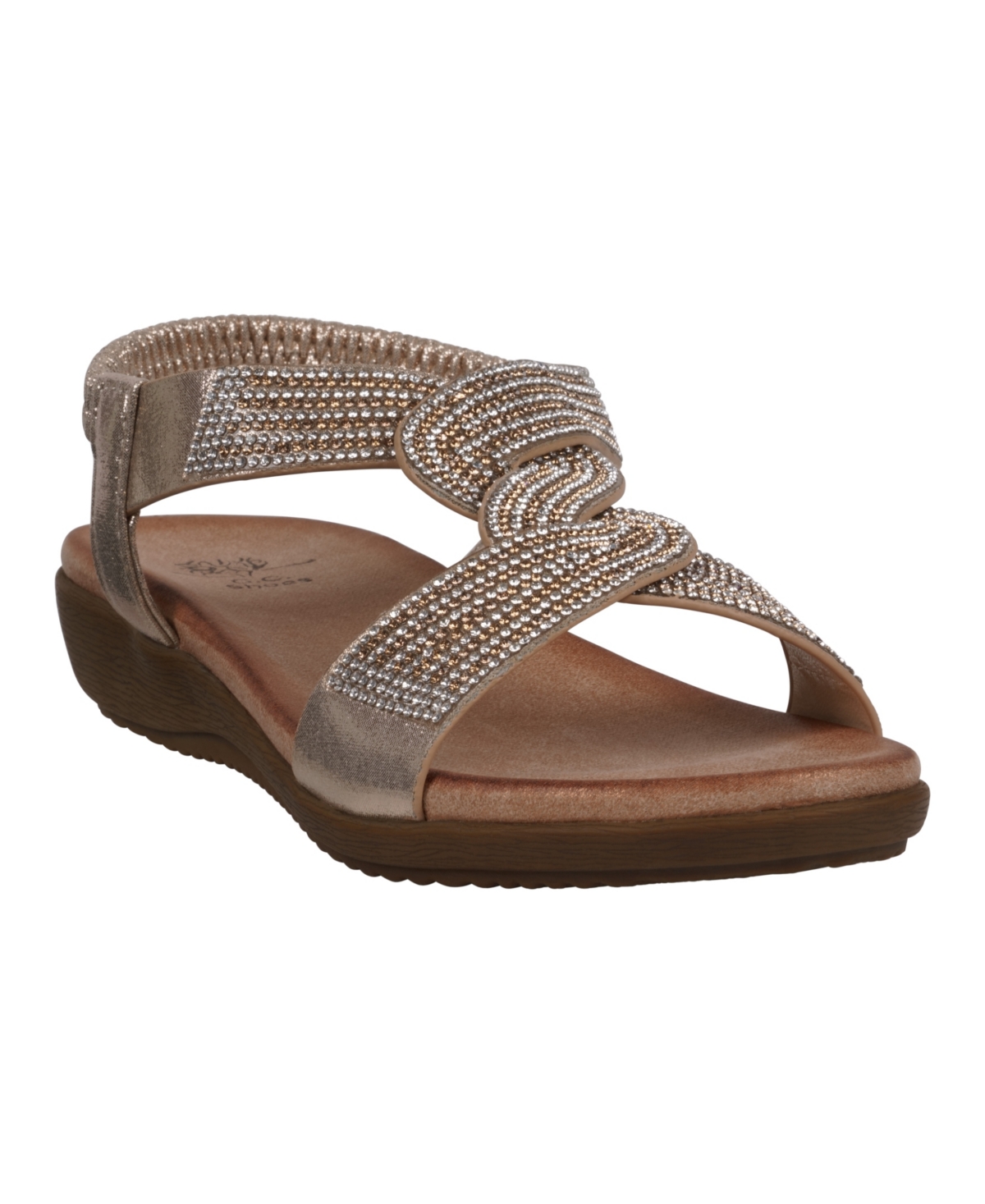 Women's Viana Embellished Flat Sandals - Silver