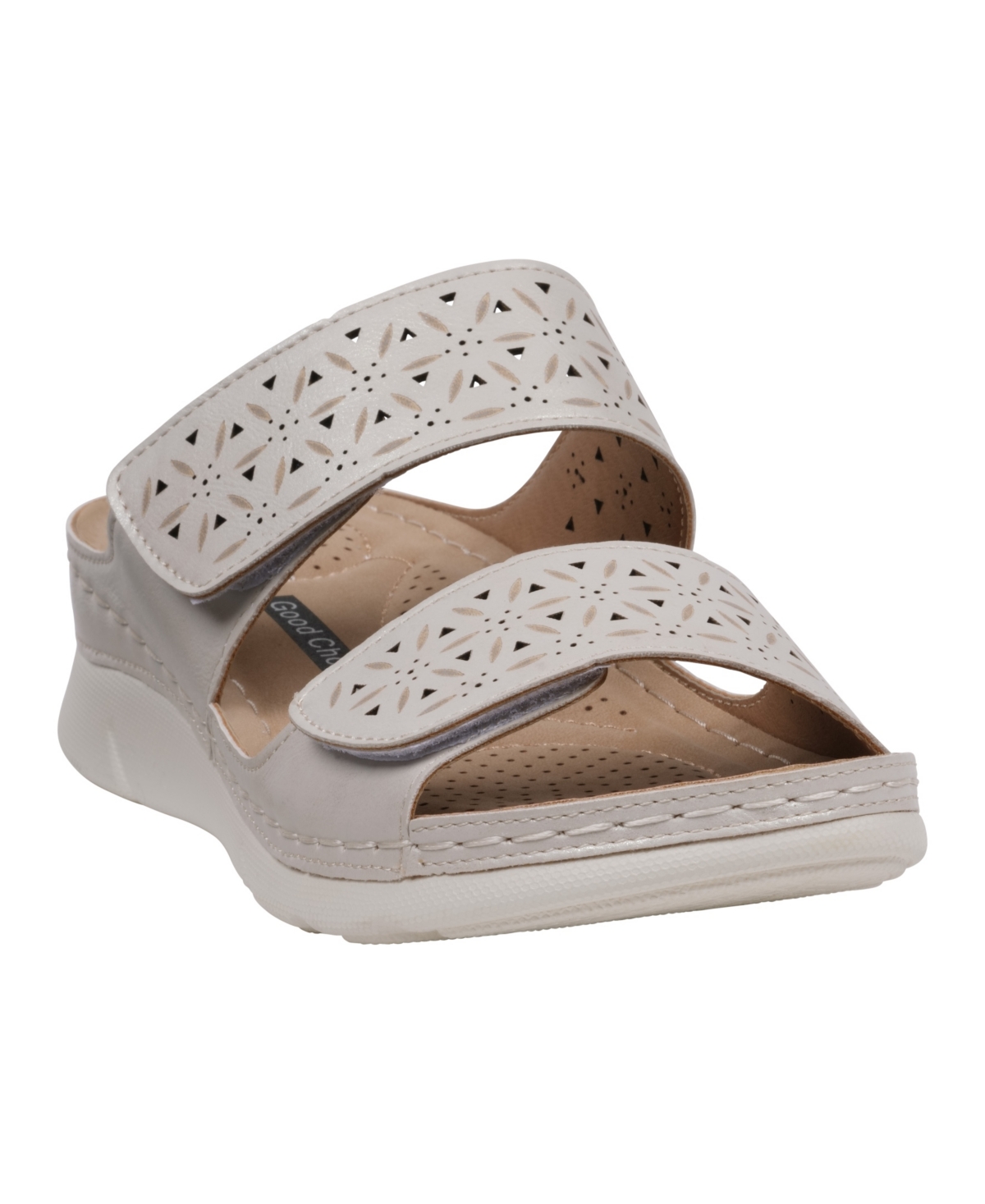 Women's Verna Adjustable Double Strap Footbed Sandals - Silver