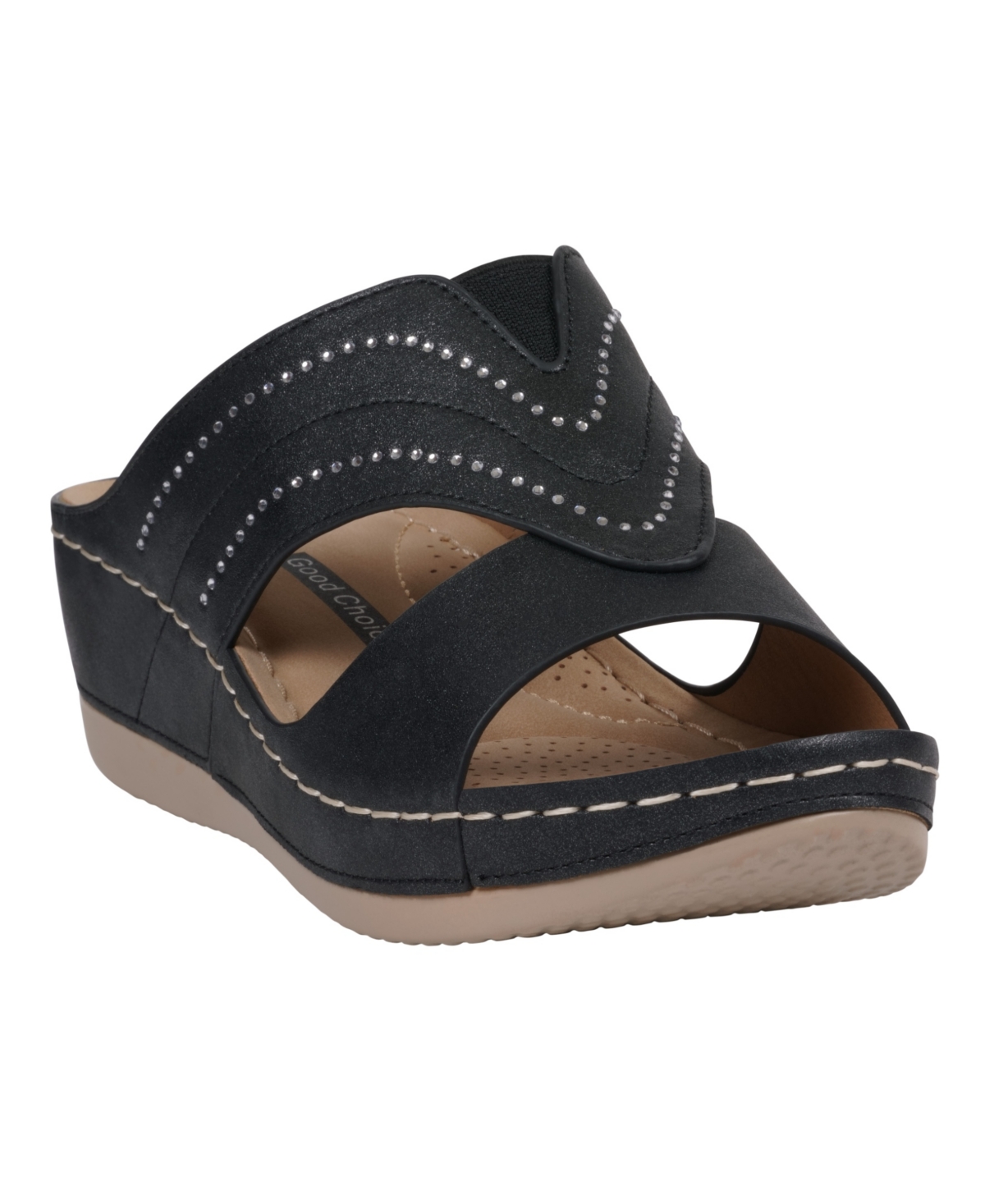 Women's Johanna Embellished Wedge Sandals - Cognac