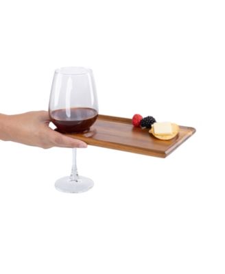 Rectangle Wine Appetizer Plates, Set of 4
