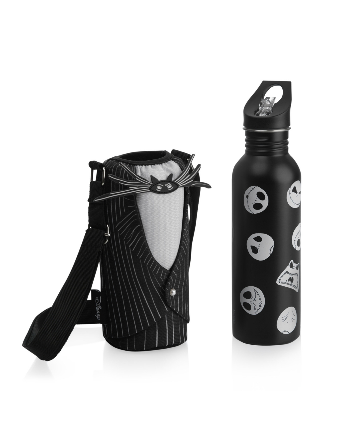 Oniva Disney Nightmare Before Christmas Bottle Cooler Tote Set, 24 Oz. In Black And White