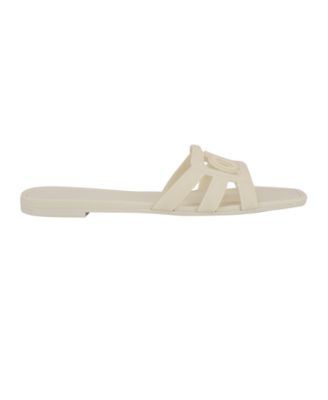 Women's Yoana Logo Slip-On Jelly Flat Sandals
