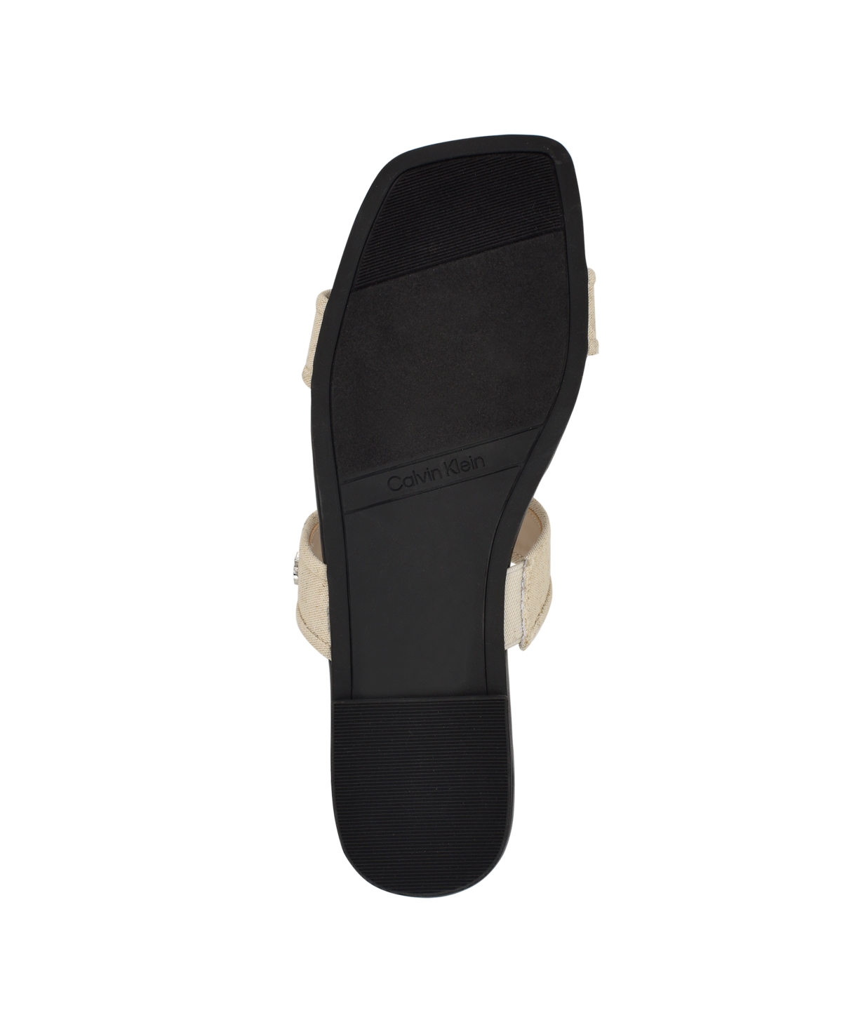 Calvin Klein Felisa Two-strap Sandal In Natural
