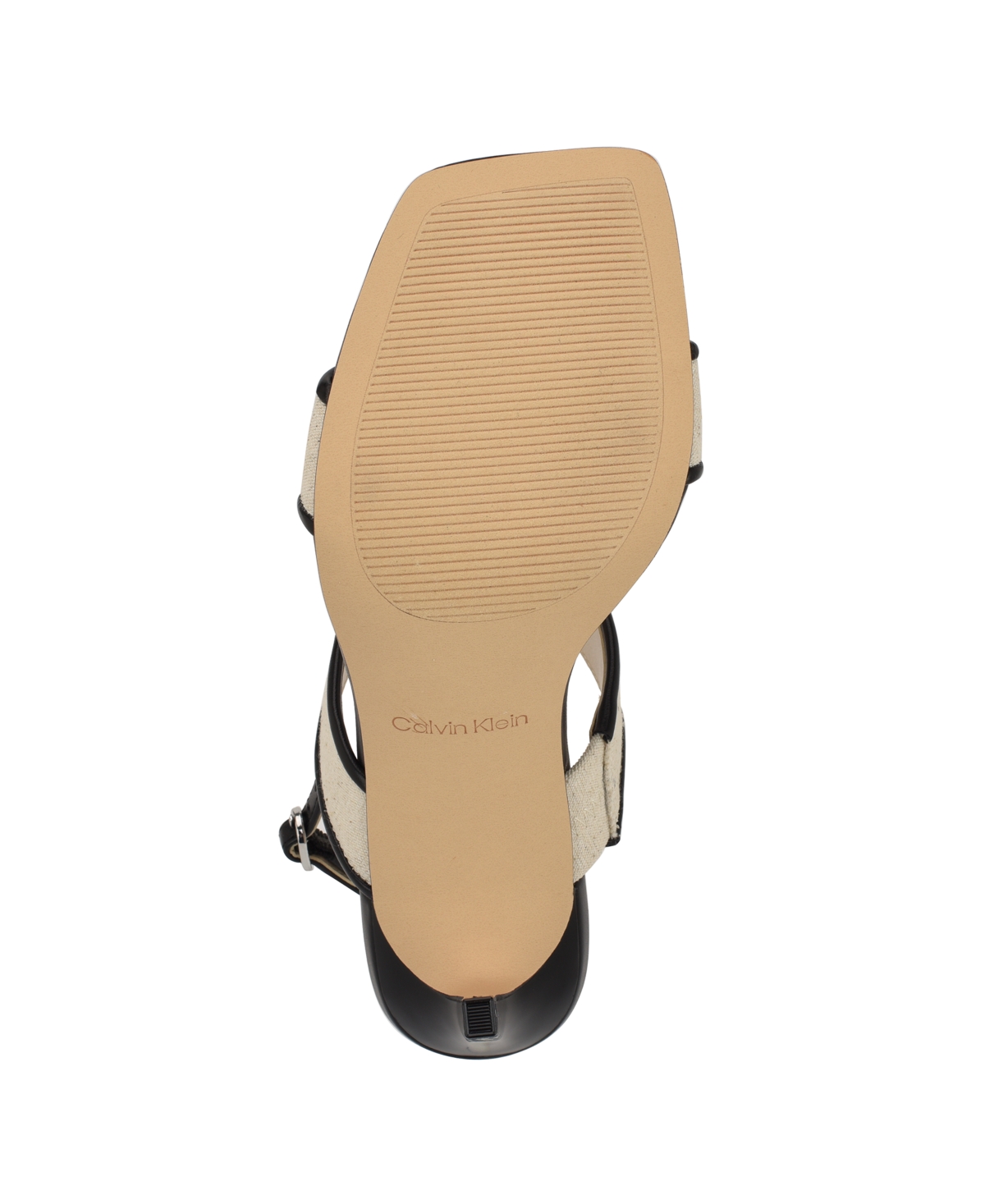 Calvin Klein Amour Slingback Sandal In Natural,black