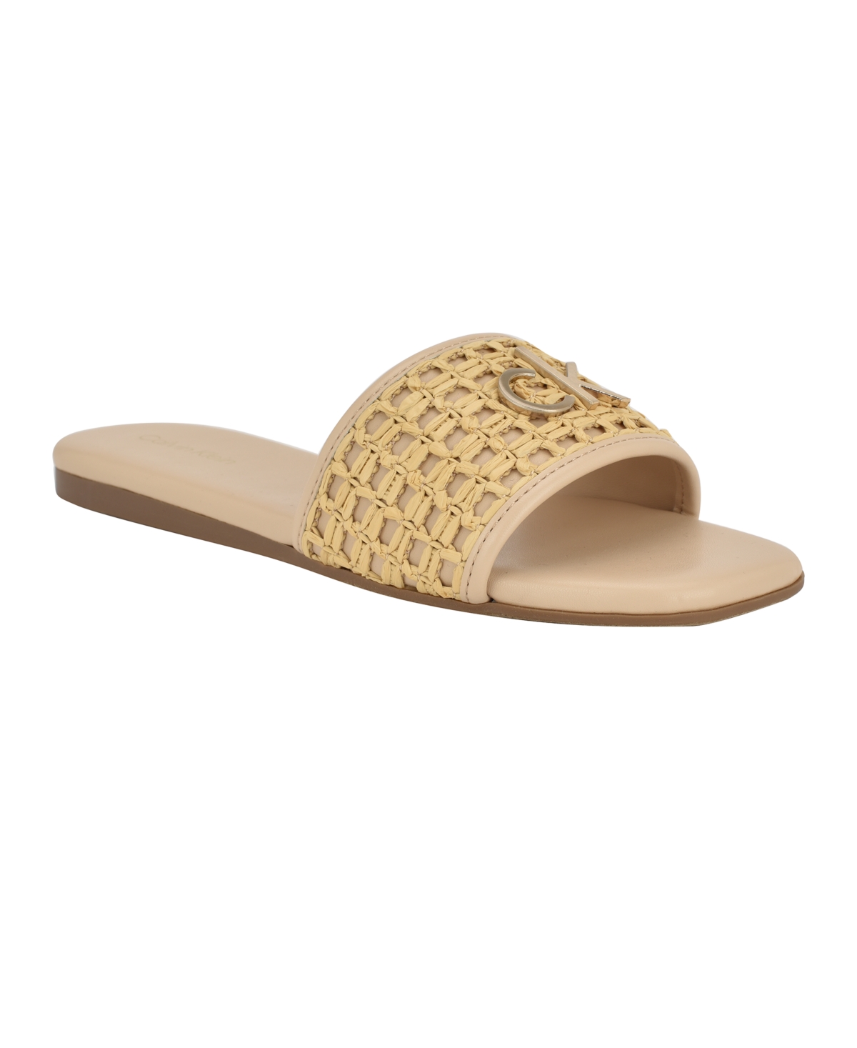 Women's Yolla Single Band Flat Slip-On Sandals - Black