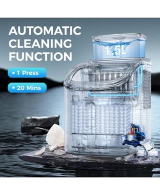 30Lbs/Day Home Portable Cube Ice Maker Includes Ice Scoop and Basket, Grey