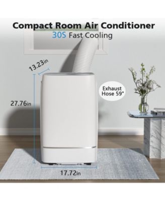 12000 BTU, 4-in-1 Functionality, 24H Timer, <53dB Low Noise, 450 sq.ft Coverage Portable Air Conditioner