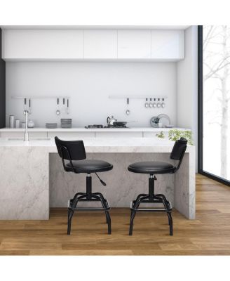 Adjustable Swivel Vintage like PU Leather Bar Stool