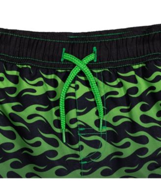 Boys Pullover Rash Guard and Swim Trunks Outfit Set