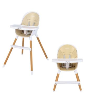 Kids 4-in-1 Convertible High Chair Feeding Chair with Adjustable Tray