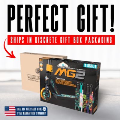 Pro Stunt Scooter for Kids Ages 5+ – Lightweight Durable Trick Scooter for Skatepark and Street – MG2 - DJ Rilla