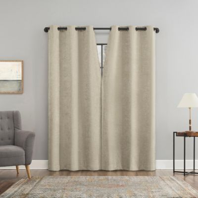 Isidora Velvet Magnetic Closure 100% Blackout Grommet Curtain Panel
