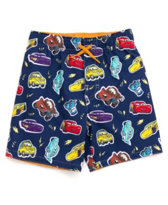 Toddler Boys Disney Pixar Lightning McQueen Rash Guard and Swim Trunks Outfit Set