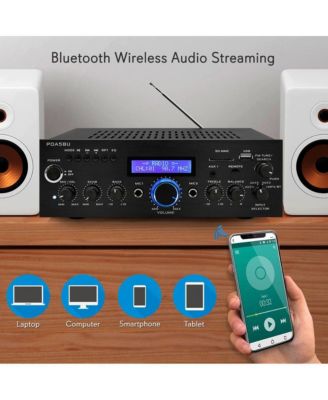 Bluetooth Stereo Amplifier Receiver with FM Radio & USB - PDA5BU