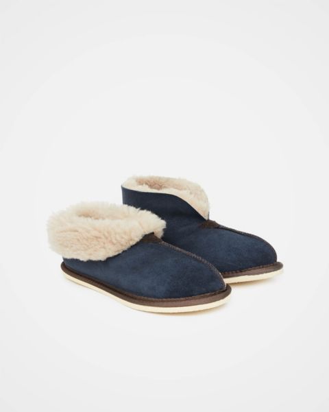 Женские тапочки Celtic & Co. Shearling Bootee Slippers, цвет: Синий