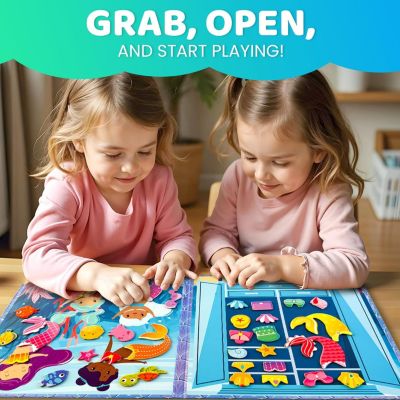 Magnetic Dress-Up Dolls for Girls Boys with 35 Magnetic Pieces for Kids 3-5