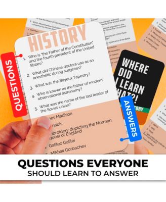 Trivia Card Game  for Adults, Teens, and Families – Trivia Cards with Answers