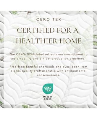 3-Piece Tropical Palm Sitched Quilt Set with Shams