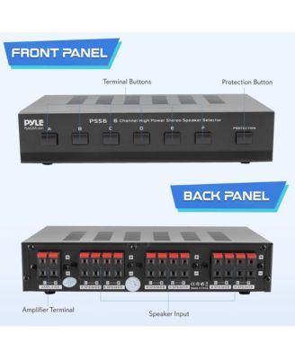 6-Channel High Power Stereo Speaker Selector - PSS6
