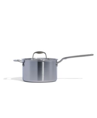 Stainless Steel Clad 4-Quart Saucepan with Lid