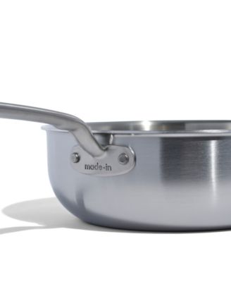 Stainless Steel Clad 3-Quart Saucier with Lid