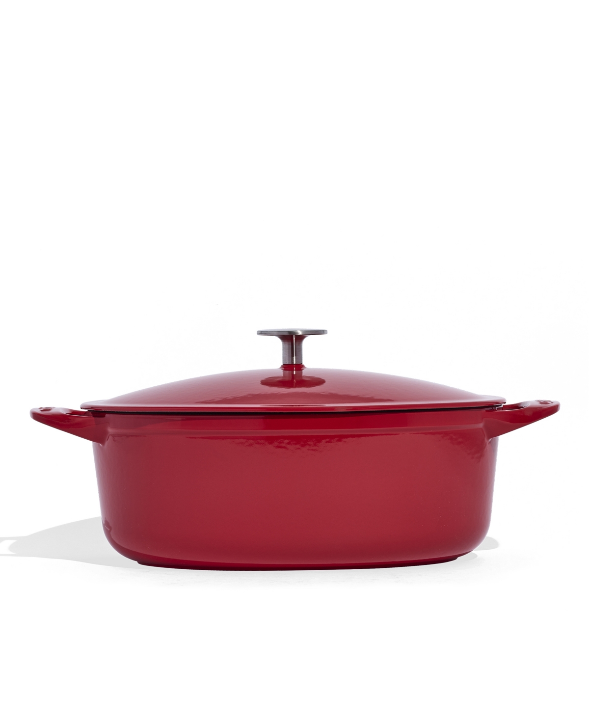 Made In Enameled Cast Iron 7.5-quarts Oval Dutch Oven With Lid