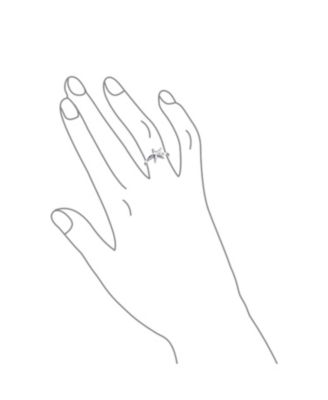 Dainty Simple Pave Cubic Zirconia CZ Nautical Tropical Beach Midi Starfish Ring .925 Sterling Silver