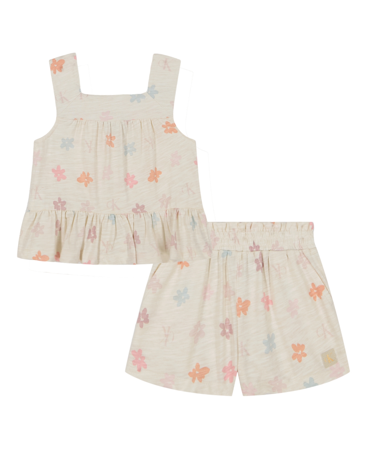 Calvin Klein Kids' Flower Tank & Shorts Set