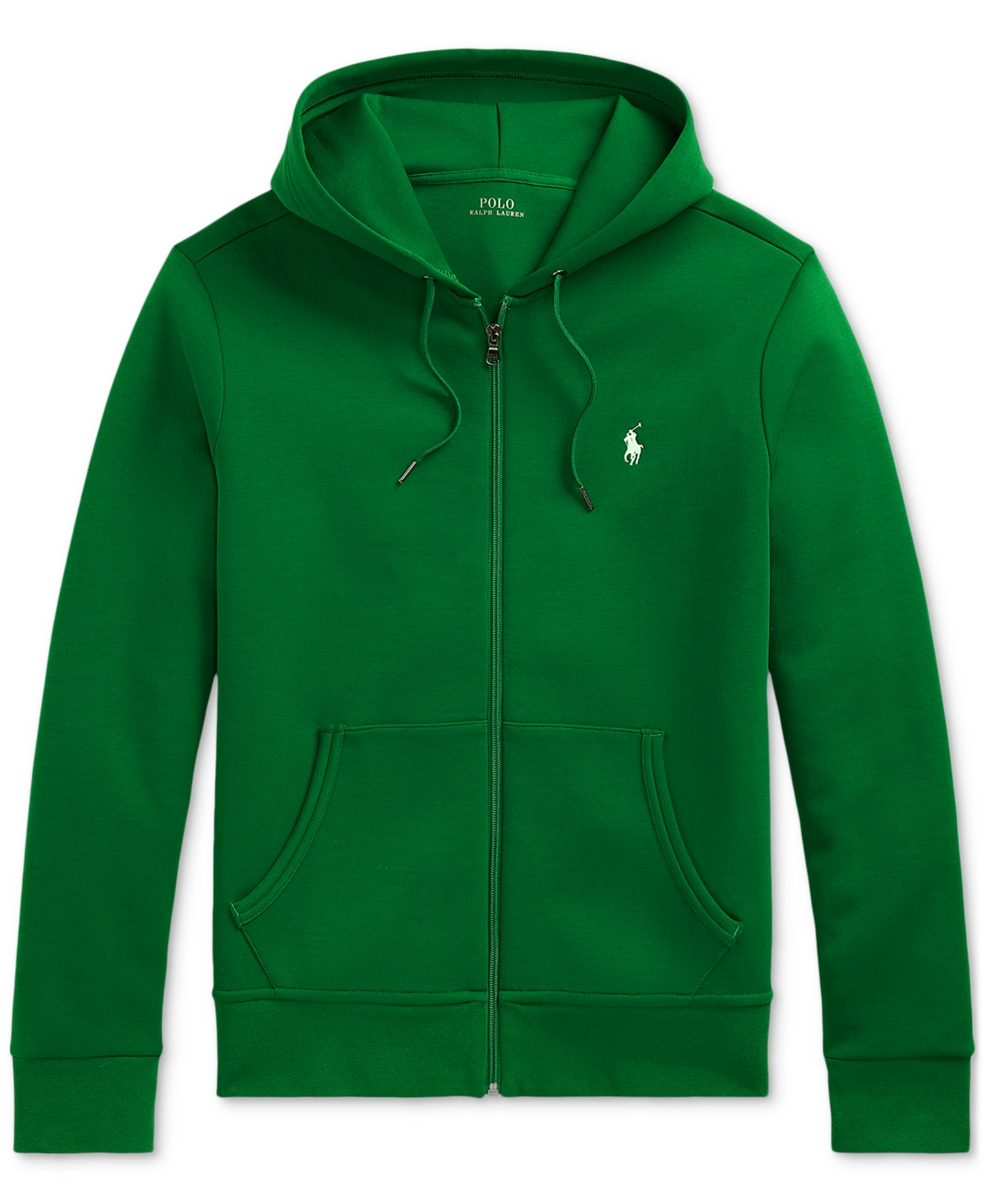 Polo Ralph Lauren Double-knit Zip-up Hoodie In Green