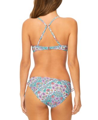 RAISINS JUNIORS MOONSHADOW UNDERWIRE BIKINI TOP SWEET SIDE TIE BIKINI BOTTOMS 
